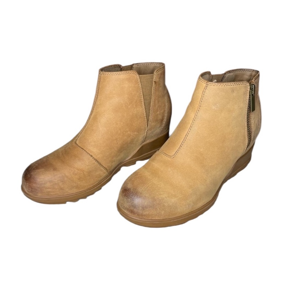 Sorel zip up ankle boots